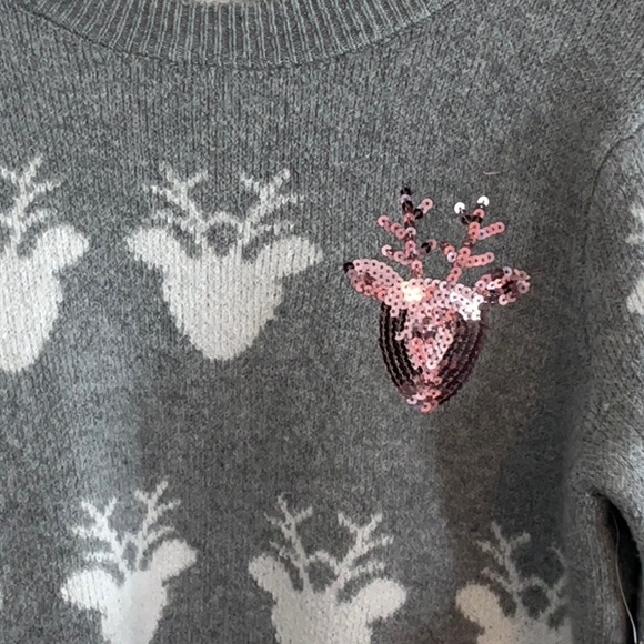 Holiday Time Women’s Holiday/ Christmas Reindeer Sweater Size S (4-6) NEW - Picture 2 of 5